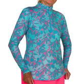 Alternate View 4 of Mint Julep Collection: Bold Lilly Print Quarter Zip Pull Over